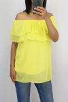 TOP NECKLINE ELASTIQUEE 0797 YELLOW