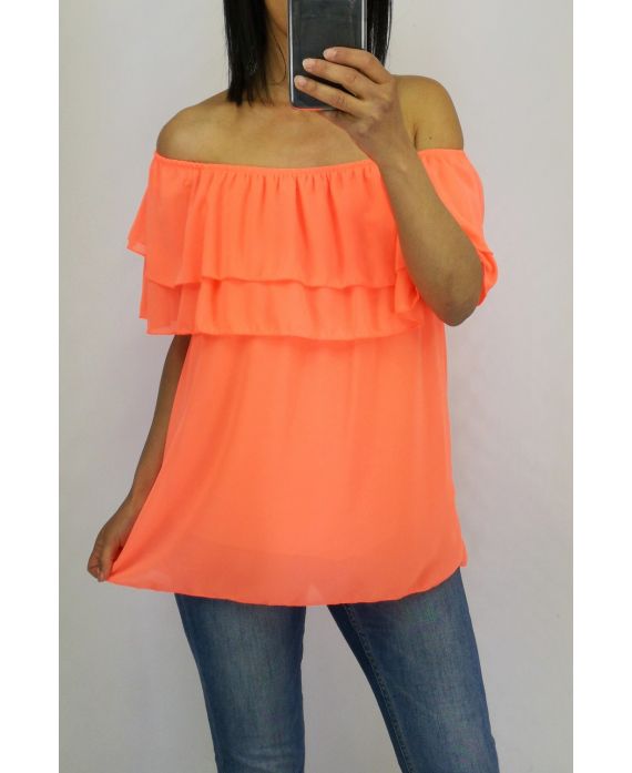 TOP ENCOLURE ELASTIQUEE 0797 ORANGE FLUO