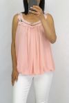 TOP SCOLLO FANTASIA 0768 ROSA