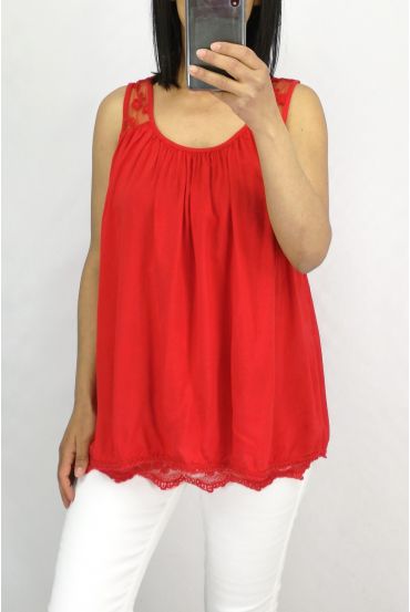 TOP OVERLAYS LACE 0883 RED