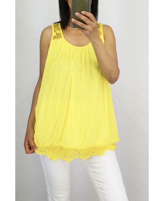 TOP OVERLAYS LACE 0883 YELLOW