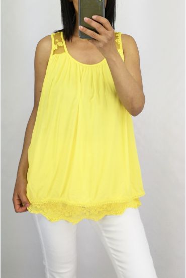 TOP OVERLAYS LACE 0883 YELLOW