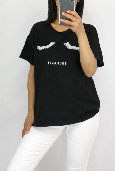 T-SHIRT ENCHANTE 0879 NOIR