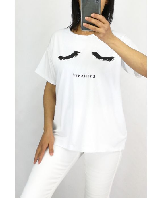 T-SHIRT ENCANTA 0879 BLANCO