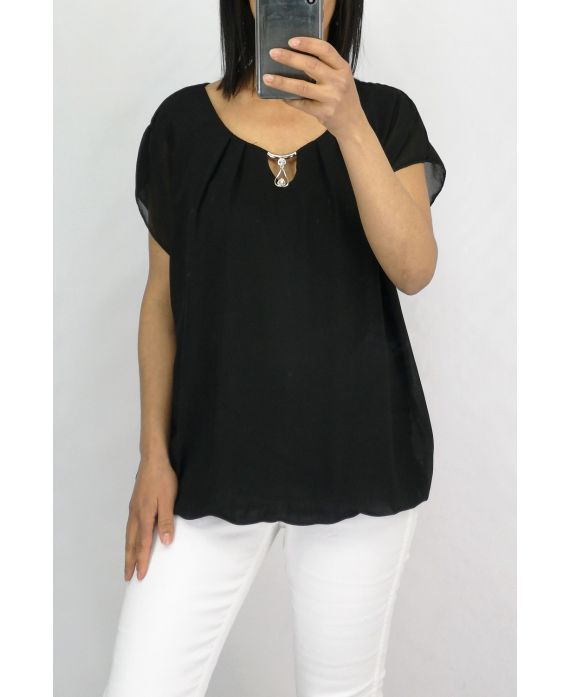 TOP VOILAGE DOUBLE 0885 NOIR