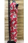 COMBINATIE BROEK BLOEMEN 0898 ROOD