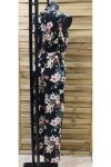 COMBINAISON PANTALON FLORALE 0898 NOIR