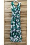 DRESS LONG TROPICAL 0904 WHITE