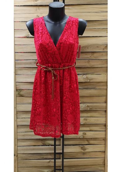 ABITO IN PIZZO 0906 ROSSO