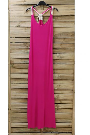 BACK LONG DRESS FANCY 0922 FUSHIA