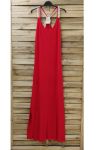 ROBE LONGUE DOS FANTAISIE 0922 ROUGE