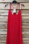 BACK LONG DRESS FANCY 0922 RED