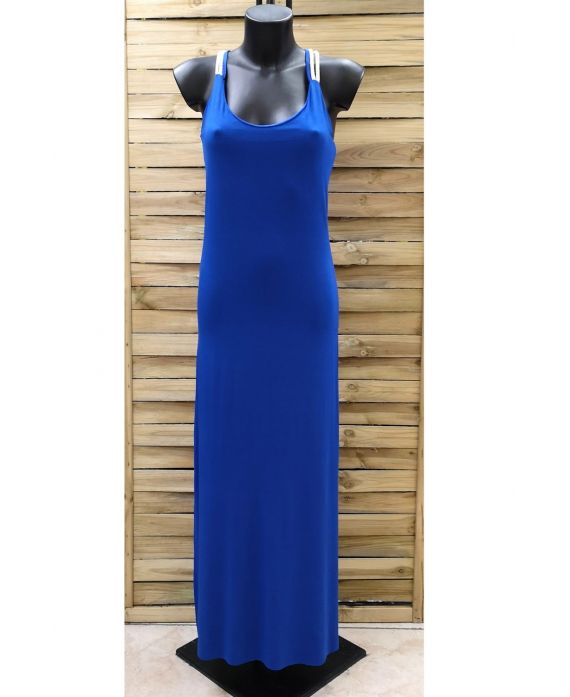 BACK LONG DRESS FANCY 0922 ROYAL BLUE