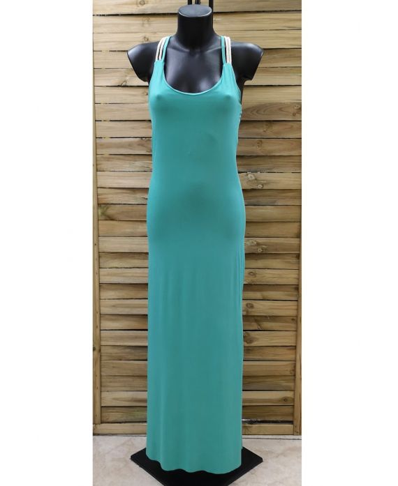 BACK LONG DRESS FANCY 0922 PASTEL GREEN