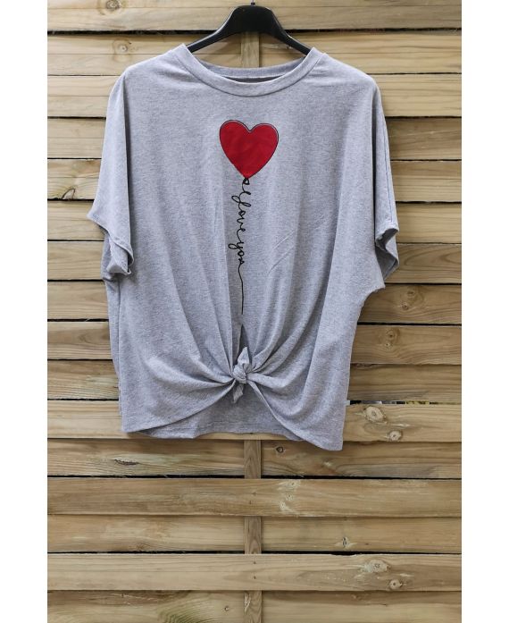 TOP LOVE YOU A NOUER 0914 GRIS