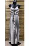 VESTIDO LARGO RAYEE 0892 GRIS