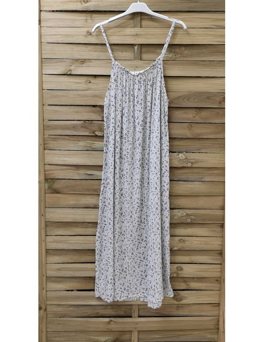 VESTIDO LIBERTY FLORAL 0910 BLANCO