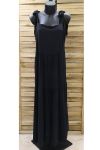 LONG DRESS STRAPS HAS TIE BLACK