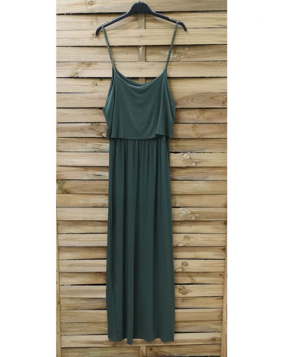 ROBE LONGUE 0919 VERT MILITAIRE