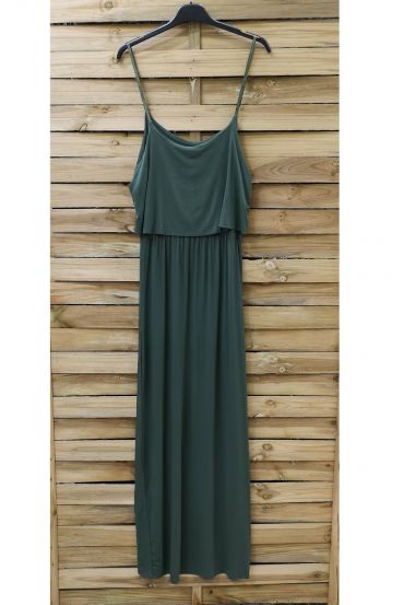 ROBE LONGUE 0919 VERT MILITAIRE