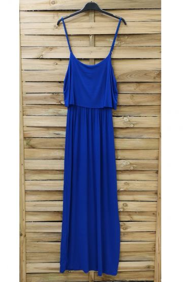 ROBE LONGUE 0919 BLEU ROYAL