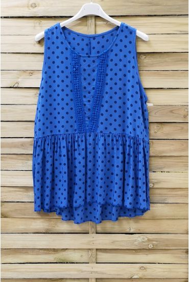 DE TOP HEEFT POLKA DOT 0908 ROYAL BLUE