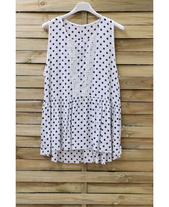 DE TOP HEEFT POLKA DOT 0908 WIT