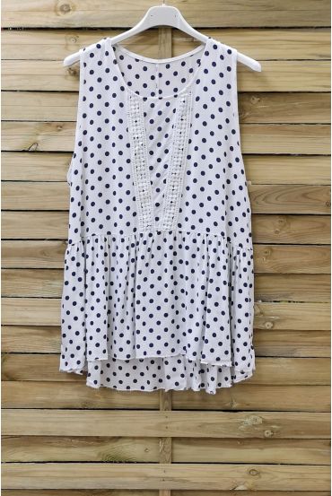 DE TOP HEEFT POLKA DOT 0908 WIT