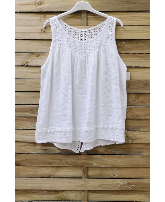 LACE TOP 0907 WHITE