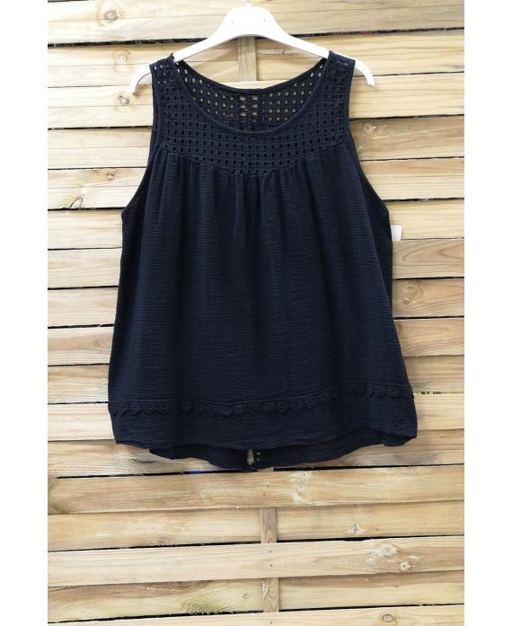 LACE TOP 0907 BLACK