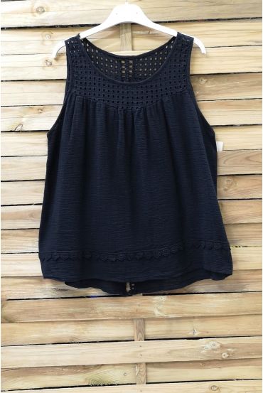 LACE TOP 0907 BLACK