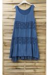 DRESS EMPIECEMENT LACE 0909 BLUE