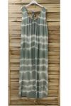 ROBE LONGUE TIE & DYE 0946 VERT MILITAIRE