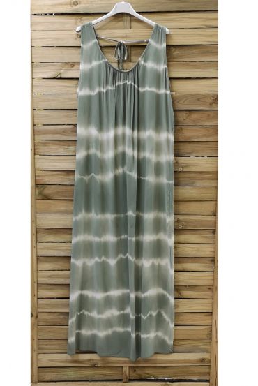 LONG DRESS TIE & DYE 0946 MILITARY GREEN