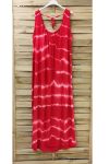 ABITO LUNGO TIE & DYE 0946 ROSSO