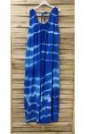 LONG DRESS TIE & DYE 0946 ROYAL BLUE