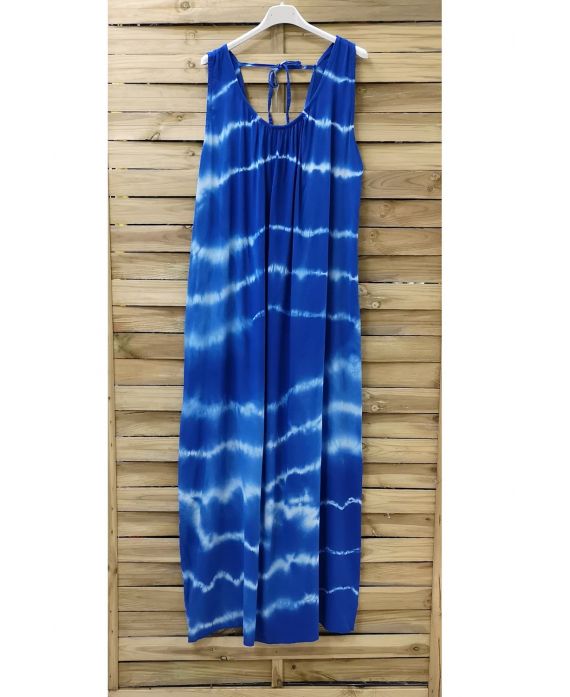 ABITO LUNGO TIE & DYE 0946 BLU ROYAL