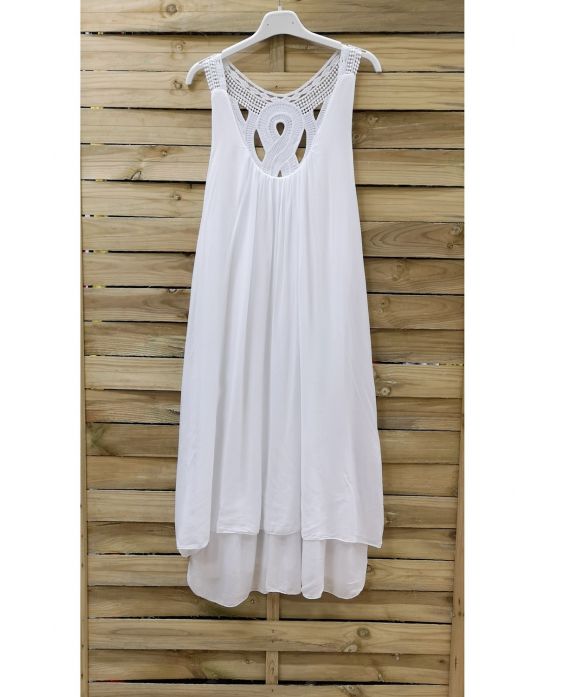 ROBE DOS FANTAISIE 0949 BLANC