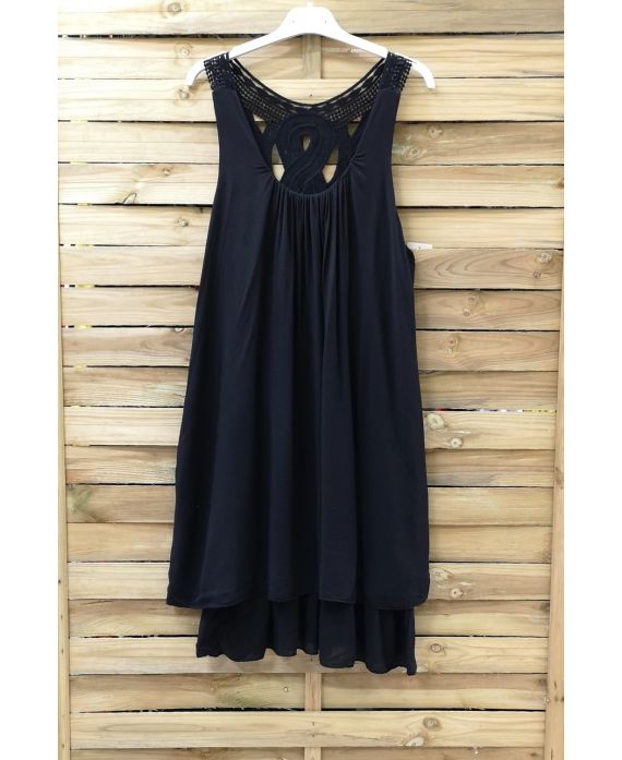 ROBE DOS FANTAISIE 0949 NOIR