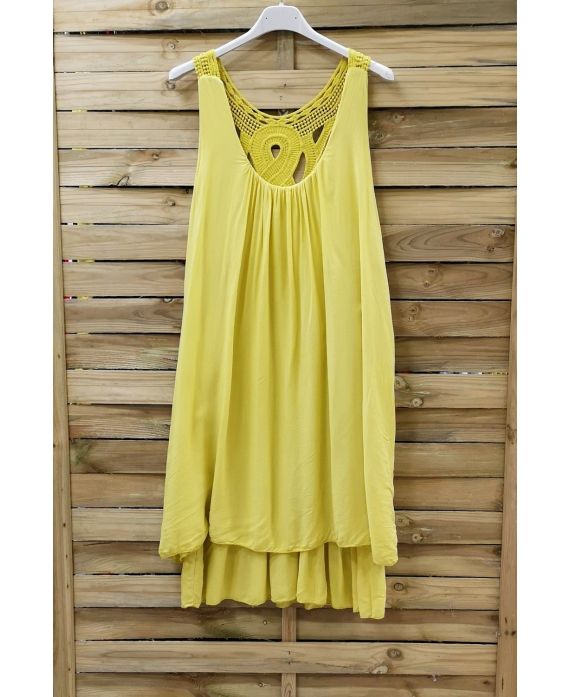 ROBE DOS FANTAISIE 0949 JAUNE