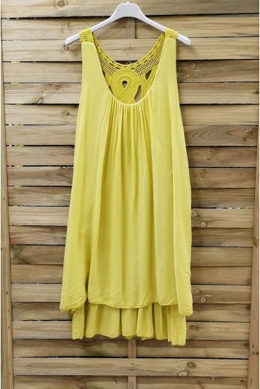 LOW BACK DRESS FANTASY 0949 YELLOW