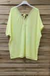 T-SHIRT EFFET DELAVE CHERIE 0948 JAUNE