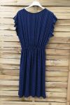 DRESS HAS POLKA DOTS 0950 NAVY BLUE