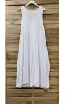 ROBE 2 POCHES 0951 BLANC