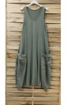 ROBE 2 POCHES 0951 VERT MILITAIRE