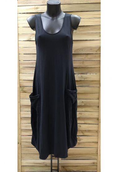 ROBE 2 POCHES 0951 NOIR