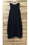 DRESS 2 POCKETS 0951 BLACK