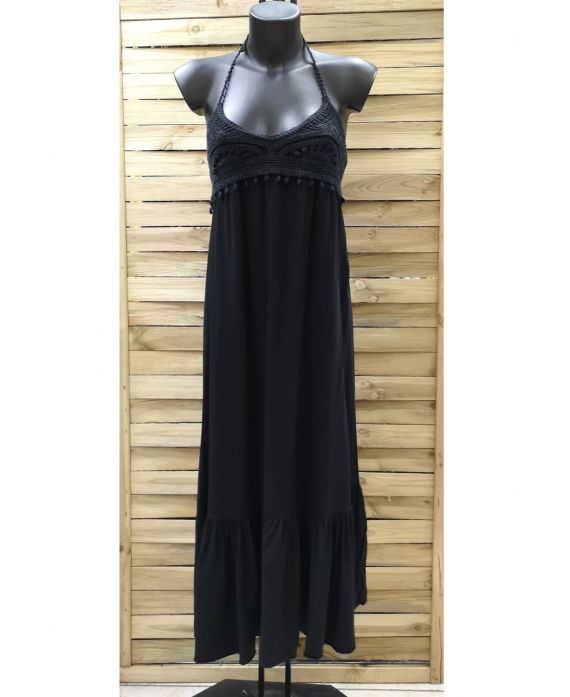 LANGES KLEID 0952 SCHWARZ