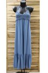 ROBE LONGUE 0952 BLEU