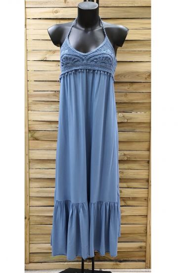 LANGES KLEID 0952 BLAU